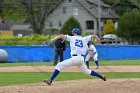 Baseball vs CGA  Wheaton College Baseball vs Coast Guard Academy during game two of the NEWMAC semi-finals playoffs. - (Photo by Keith Nordstrom) : Wheaton, baseball, NEWMAC